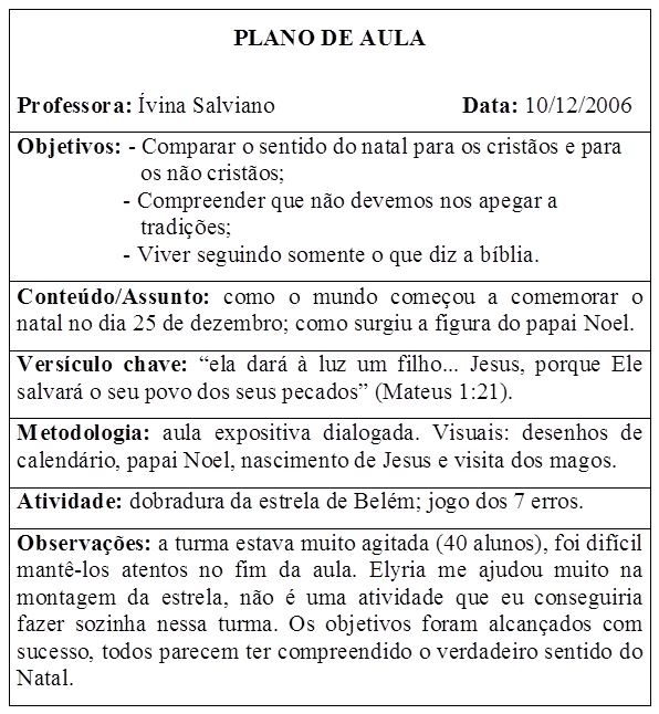 plano de aula imagem